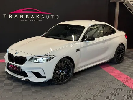 BMW M2 COMPETITION F87 410 ch M DKG7 / LIGNE AKRAPOVIC / KIT CARBONE COMPLET / VOLANT M PERF / ENTRETIEN EXCLUSIF BMW