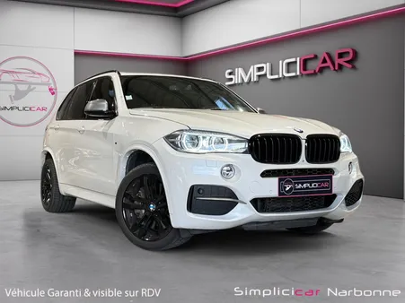 BMW X5 F15 M50d 381 ch Affichage tête haute Sièges électrique/chauffant a mémoire Garantie 12 mois