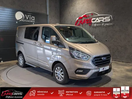 FORD TRANSIT CUSTOM 2.0 TDCi 130 ch CABINE APPROFONDIE L1H1 - ATTELAGE - SIEGE CHAUFFANT - PARE-BRISE CHAUFFANT