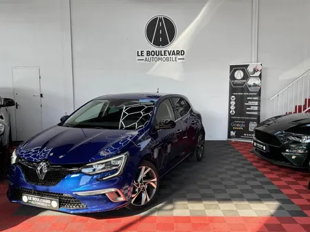 RENAULT MEGANE (196 euros/mois) IV GT 1.6 TCe 205 cv BLEU IRON 4 GT ENTRETIEN COMPLET
