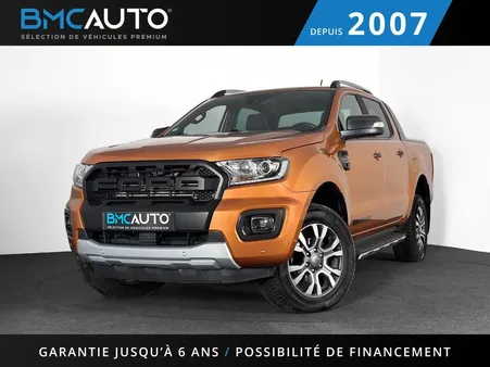 Ford Ranger DOUBLE CABINE WILDTRAK 2.0 TDCI 213CH BVA 4X4 JA18P REGUL KEYLESSGO GPS CARPLAY ATTELAGE