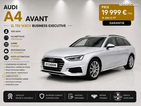 Audi A4 Avant 1° Main / 2l TDI 163cv Business Executive Mild Hybrid S-Tronic7 Boîte auto (8W5) 2024