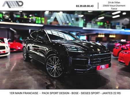 PORSCHE CAYENNE E-HYBRID – 3.0 V6 – 462 ch – 2023 – LEASING 999 / MOIS - 1ère main – Garantie 12mois - Pack Sport Design