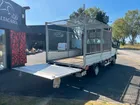 24 000 ht - iveco daily gaz 35c14 fourgon plateau ridelles grillagees hayon elevateur dhollandia roues jumelees