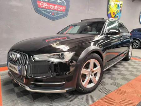 Audi A6 allroad clean 3l TDI V6 218cv quattro 1ER Main entretiens Audi 86.000km garantie 12 mois gps/cuir /attelage/camera de recul et radar av et arr/hayon electrique/toit panoramique ouvrant