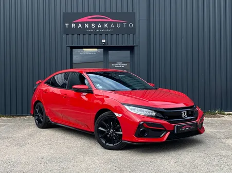 HONDA CIVIC 2020 1.0 i-VTEC 126 Elegance Sport Line - 2020 - 65 000 km - Garantie - Suivi Honda