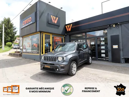 Jeep renegade 1.3 turbo t4 190ch phev 4xe eawd limited at6 + carplay + camera de recul
