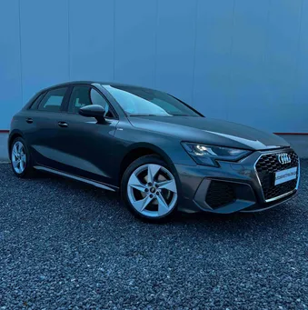 AUDI A3 Sportback 30 TFSI S-LINE S TRONIC VIRTUAL COCKPIT 1ER MAIN GRIS DAYTONA SUIVIE DENTRETIEN COMPLET GARANTIE 12 MOIS