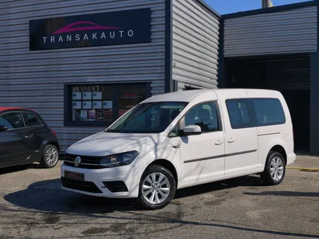 VOLKSWAGEN CADDY MAXI 2.0 TDI 102 BVM BLANC -Régulateur/Limiteur De Vitesse- 7 Places