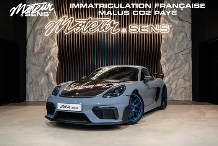 Porsche 718 Cayman GT4 RS Pack Weissach - Immat France - Malus Payé - Lift, Pack Chrono - Pack Cubsport - Jantes Magnésium - Sièges baquets intégraux - PDLS+ - Bose
