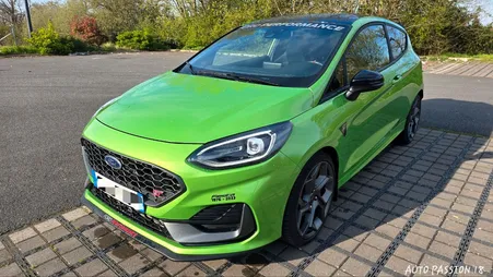 Rare Ford Fiesta St Mk8.5 Pack Performance Vert Mean 3 portes Pack Extérieur Black + Accessoires Entretien Ford à Jour Superbe