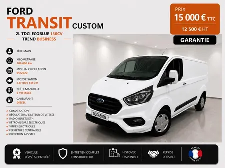 Ford Transit 1° Main / 2L TDCI 130cv L1H1 TREND BUSINESS 300 CLIM/RADAR/LIMIT idem master, jumper...
