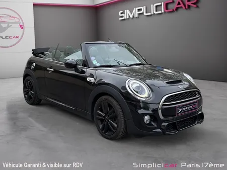 MINI CABRIOLET F57 LCI Cooper S 192 ch BVA7 Finition John Cooper Works radar de recul garantie 12 mois
