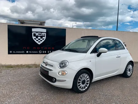 Fiat 500 C Phase 3 1.2 MPi 69 cv Cabriolet Boite auto - 1ère main, Distri OK, Clim, Bluetooth, Radars AR..