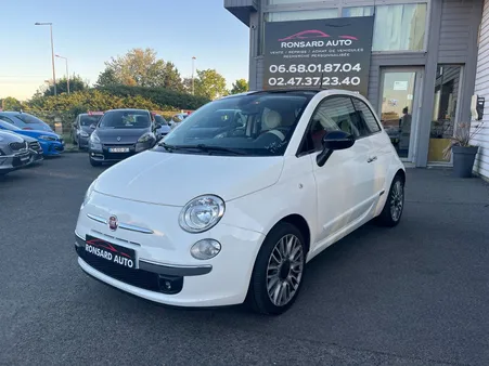 FIAT 500 1.2 8V 69 ch Club cuir toit pano radars