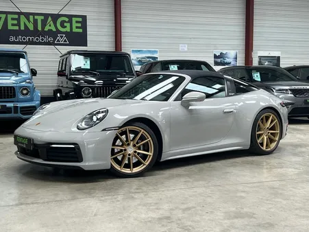 Porsche 992 targa 4s 3.0l pdk 450 ch roues arrières directrices garantie porsche approved 02/2028