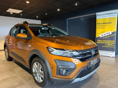 Dacia sandero stepway confort tce 90 camera / angles morts / radar av + ar 2022