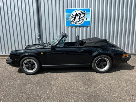 Porsche 911 Carrera 3.2 Cabriolet G50 – Triple Black – Origine France – Très bel état