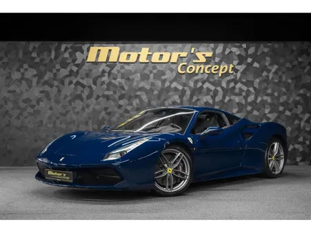 Ferrari 488 GTB 3.9 V8 - BLU SCOZIA / EXTRA-RANGE 670 CH ADAS CARBONE + LEDS LIFT CAMERA