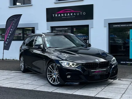 BMW SERIE 3 TOURING F31 320d xDrive 184 ch M Sport CAMÉRA - HUD - H/K - ATTELAGE - SIEGES ELECTRIQUE - TO - HAYON ÉLEC