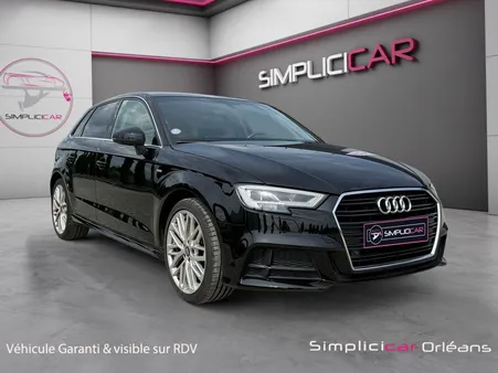 AUDI A3 (2) SPORTBACK 1.4 TFSI COD S TRONIC S-Line 150Ch Radar AV/AR Sièges Chauffants Carplay Garantie 12 mois