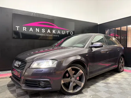 AUDI A3 SPORTBACK 2.0L TFSI 200 CV S line S tronic * CARPLAY / ROTOR / SUIVI COMPLET SUR FACTURES / LIGNE MILLTEK