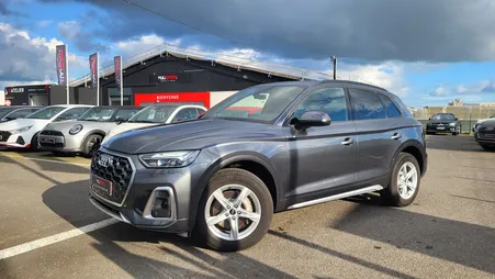 Audi q5 50 tfsie 299 sline quattro stronic 7 / 1ere main / tva dispo - loa possible / packassist route ville