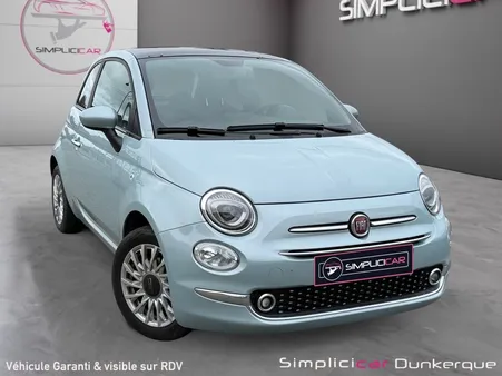 FIAT 500 MY23 1.0 70 ch Hybride BSG S/S Toit Panoramique Apple CarPlay Garantie 1 an