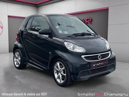 SMART FORTWO COUPE 84CH Turbo-Direction Assitée-Toit Panoramique-Climatisation-Accoudoir-Embrayage Neuf Effectue