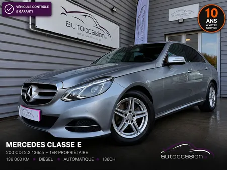 Mercedes Classe E 200 CDI 2.2 136 1er Propriétaire / Led Light Système / GPS / Radar Av Ar / Régulateur de Vitesse / Siège électrique / ....