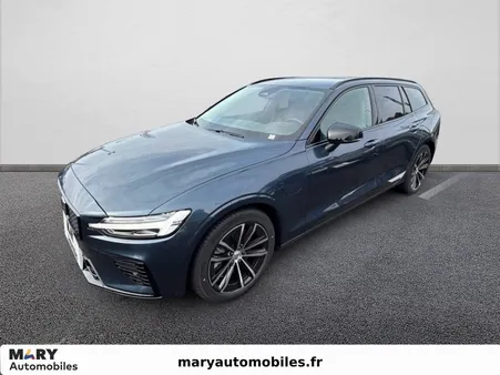 VOLVO V60 T6 AWD Hybride Rechargeable 253 ch + 145 ch Geartronic 8 Plus Style Dark