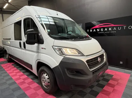 FIAT DUCATO CABINE APPROFONDIE 3.5 M L3H2 2.3 MJT 130 CV PACK PRO Nav + GPS + CAMÉRA + 6 PLACES + CLIMATISATION + DURISOTTI