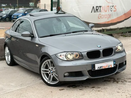 BMW Série 1 Coupe 120D LCI 2.0d 177 ch E82 PACK M SPORT / XENON / TOIT OUVRANT / SIEGES CHAUFFANTS SEMI CUIR / REGULATEUR DE VITESSE / RADAR DE RECUL / SPACEGRAU METALLIC / DEUXIEME MAIN CARNET BMW