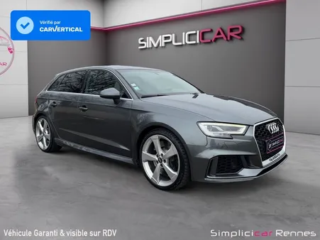 AUDI RS3 SPORTBACK 2.5 TFSI 400 Stronic 7 Quattro Radar AV/AR Sièges Diamants chauffants Keyless Carplay GPS Virtual c