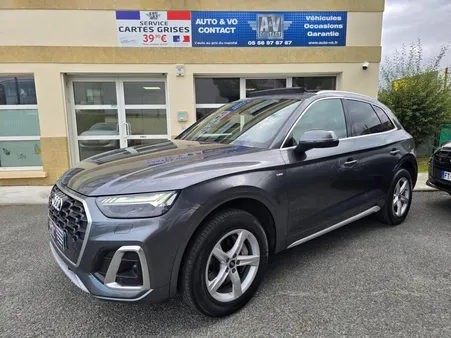 Audi Q5 50 TFSIe 299 S line S tronic 7 QUATTRO (621e/mois) - TOIT OUVRANT MATRIX GRIS DAYTONA