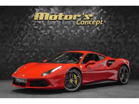 Ferrari 488 GTB 3.9 V8 670 CH / ROSSO CORSA MET NERO LIFT CAMERA CARBON