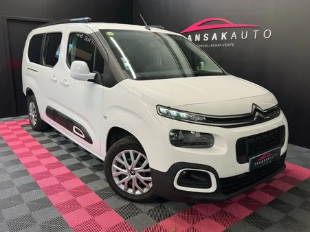 CITROEN BERLINGO Taille XL BlueHDi 100 SS BVM Shine - SUIVI COMPLET - SECONDE MAIN - ORIGINE FRANCE - APPLE CARPLAY