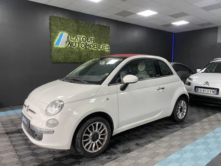 FIAT 500 Cabriolet - 1.2i - 69cv - Finition Lounge - Garantie 12 mois