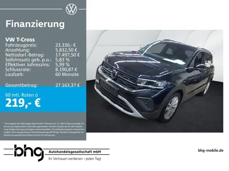 Volkswagen T-Cross Life 1,0 TSI OPF DSG *AHK*NAVI*APP-CONNECT* *AHK