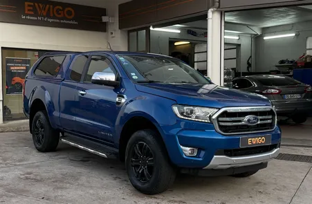 Ford ranger iii (3) super cabine 2.0 ecoblue 213 limited hard-top + attelage + pack hiver
