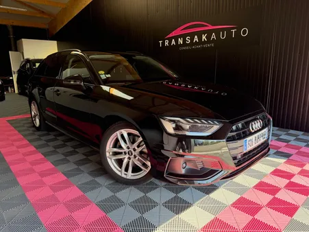 AUDI A4 AVANT BUSINESS 35 TDI 163 ch S TRONIC 7 BUSINESS LINE / JANTES 18 / CAMÉRA / HAYON ÉLEC / CARPLAY / ENTRETIEN AUD