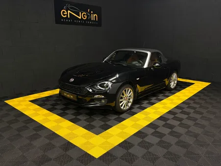 🟡 FIAT 124 SPIDER 1.4 MultiAir 140 ch BVA Lusso Plus cabriolet ✅Cuir fauve✅Camera✅Courroie de distribution faite 01/2026