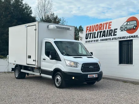 Ford transit Frigorifique Chassis cabine 2.0 Tdci 130cv Ecoblue Trend Business FRCX Caisse Cazaux Thermoking V300Max Froid Négatif FRIGO étagères 28 750  HT 34 500  TTC