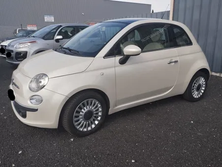 Fiat 500 1.2 lounge blanc nacre
