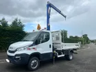 IVECO BENNE GRUE 35C16 160 CH BV6 1ere main 10/2017 3 PLACES 114 000Km