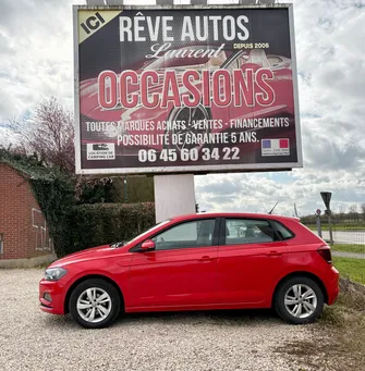 VOLKSWAGEN POLO 1.0 TSI 80 CH FINITION LOUNGE 01/2020 106939 KM 12990e GARANTIE 6 MOIS TOTALE POSSIBILITÉ D'EXTENSION DE GARANTIE DE 48 MOIS REPRISE / FINANCEMENT POSSIBLE
