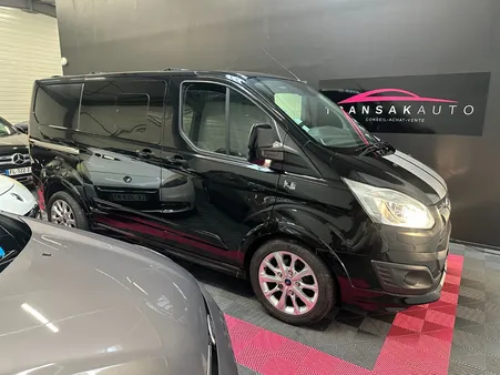 FORD TRANSIT CUSTOM CABINE APPROFONDIE 290 L1H1 2.0 TDCi 170 BVA SPORT + CAMÉRA DE RECUL + ATTELAGE + RADARS AV/ARR