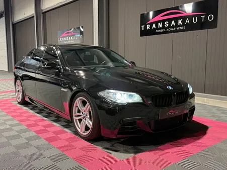 BMW SERIE 5 F10 LCI M550d xDrive 381 CV + ENTRETIEN COMPLET BMW + GARANTIE 6 MOIS + SIÈGES ÉLECTRIQUES