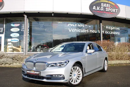 Bmw serie 7 (g11) 740e iperformance 326 exclusive / origine france / garantie 12m p&mo