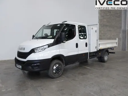 Iveco double cabine 6 places benne et coffre attelage